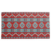 サウスウエストメサスターコイズ&レッド 枕カバー (正面右)