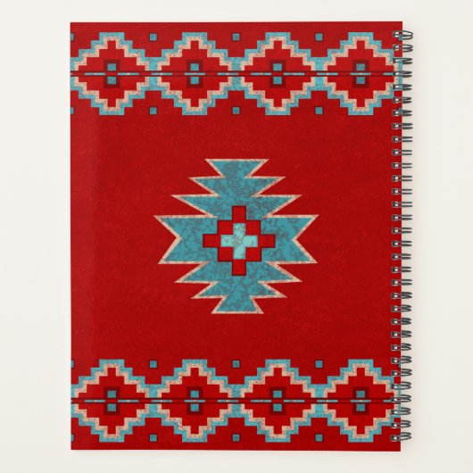 サウスウエストメサスレッドとターコイズ プランナー手帳 (裏面)