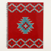 サウスウエストメサスレッドとターコイズ プランナー手帳 (正面)