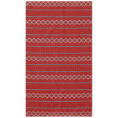 サウスウエストメサスレッド&ターコイズテーブルクロス テーブルクロス (正面)