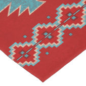 サウスウエストメサスレッド&ターコイズテーブルランナー ロングテーブルランナー (コーナー)