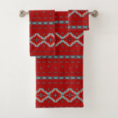 サウスウエストメサスレッド&ターコイズ バスタオルセット (インサイチュ)