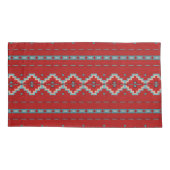 サウスウエストメサスレッド&ターコイズ 枕カバー (裏面-左)