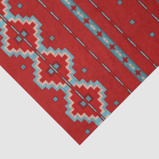 サウスウエストメサスレッド&ターコイズ 薄葉紙 (詳細)