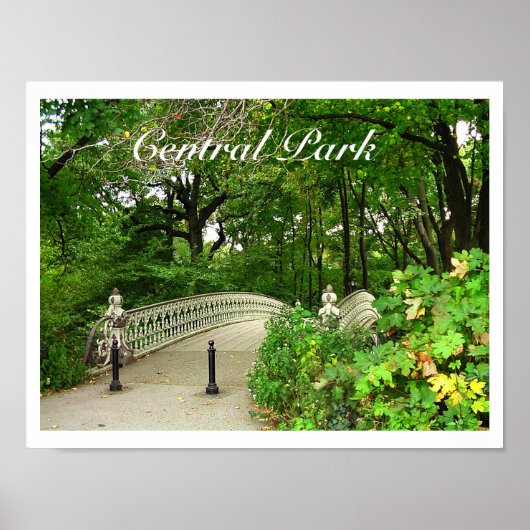 サウスウエストリザーバブリッジセントラルパーク、NYC ポスター (正面)