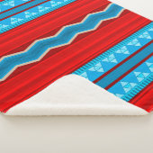 サウスウエストリバーキャニオンレッドとターコイズスモール シェルパブランケット (3/4)