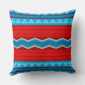 サウスウエストリバーキャニオンレッド&ターコイズ クッション (裏面)