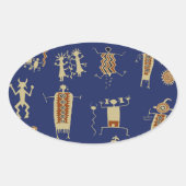 サウスウエストロックアートシャーマン 楕円形シール (正面)