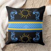 サウスウエスブルーココペリ装飾用クッション クッション (ブランケット)