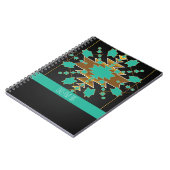 サウスウエスランチターコイズ手帳 ノートブック (左側)