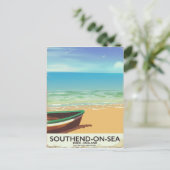 サウスエンド・オン・シー、エセックス・ヴィンテージ旅行ポスター ポストカード (スタンド正面)