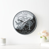 サウスカフェイクロライナ州四半時計 ラージ壁時計 (ホーム)