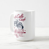 サウスカリフォルニアチーフス ヴィンテージオートバイ コーヒーマグカップ (正面左)