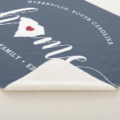 サウスカロニアホーム州 パーソナライズされた シェルパブランケット (3/4)