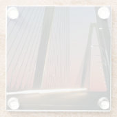 サウスカロライナのアーサーRavenel Jr.橋 ガラスコースター (裏面)