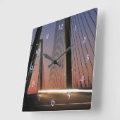サウスカロライナのアーサーRavenel Jr.橋 スクエア壁時計 (傾斜)