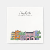 サウスカロライナのカクテル結婚ナプキン・チャールストン スタンダードカクテルナプキン (正面)