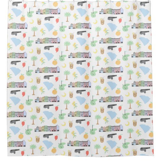 サウスカロライナのシャワーカーテン シャワーカーテン (正面)