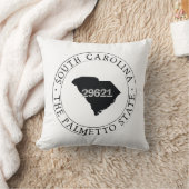 サウスカロライナのジップコード枕 クッション (ブランケット)