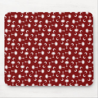 サウスカロライナのパルメットの月の旗のガーネット マウスパッド