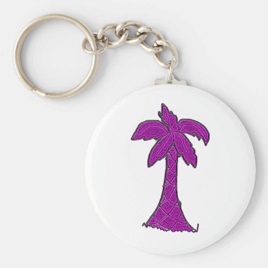 サウスカロライナのパルメットツリー キーホルダー (正面)
