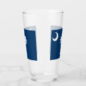 サウスカロライナのビールガラス タンブラーグラス (左)