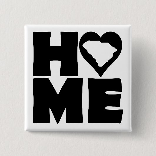 サウスカロライナのホームハート州ボタンバッジピン 缶バッジ (正面)