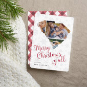 サウスカロライナのホーム州フォトコラージクリスマス シーズンカード