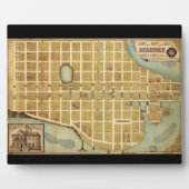 サウスカロライナのボフォート市の地図（1860年） フォトプラーク (正面)