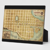 サウスカロライナのボフォート市の地図(1860年) フォトプラーク (側面)