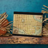 サウスカロライナのボフォート市の地図(1860年) フォトプラーク (側面)