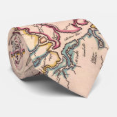 サウスカロライナのヴィンテージの地図(1690) ネクタイ (ロール)