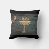 サウスカロライナの古い木の旗; クッション (裏面)