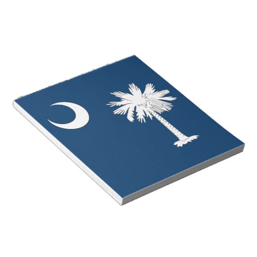 サウスカロライナの国家の旗が付いているメモ帳 ノートパッド (アングル)