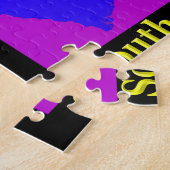 サウスカロライナの地図 ジグソーパズル (側面)