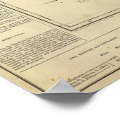 サウスカロライナの地図 ポスター (角)