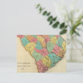 サウスカロライナの地図 ポストカード (スタンド正面)