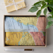 サウスカロライナの地図 薄葉紙 (ギフト)