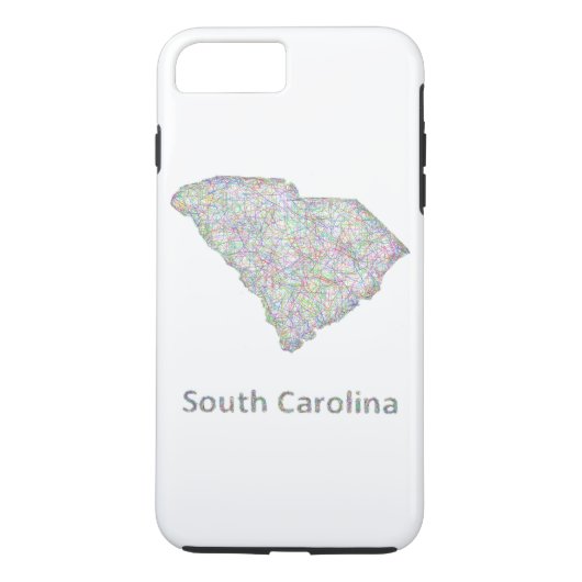 サウスカロライナの地図 Case-Mate iPhoneケース (裏面)