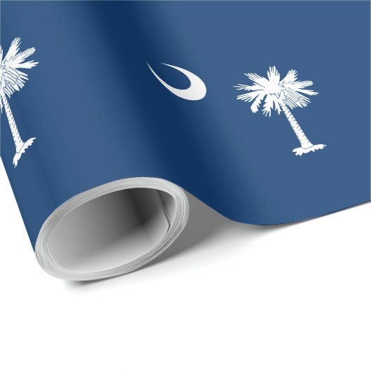 サウスカロライナの州の旗のデザインのアクセント ラッピングペーパー (ロールコーナー)