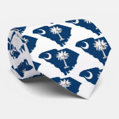 サウスカロライナの旗の地図 ネクタイ (ロール)