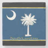 サウスカロライナの旗 ストーンコースター (正面)