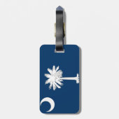 サウスカロライナの旗 ラゲッジタグ (裏面縦)