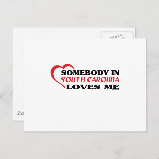 サウスカロライナの誰かが私のシャツを愛してくれる ポストカード (正面/裏面)