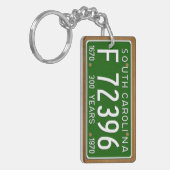 サウスカロライナの1970年のヴィンテージのナンバープレートKeychain キーホルダー (正面左)