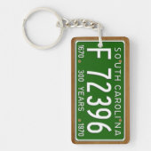 サウスカロライナの1970年のヴィンテージのナンバープレートKeychain キーホルダー (正面)