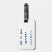 サウスカロライナイニシャルラゲージタグ ラゲッジタグ (裏面縦)