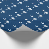 サウスカロライナタイル模様の国旗 ラッピングペーパー (角)