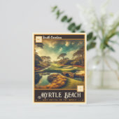 サウスカロライナビーチ |ヴィンテージ ポストカード (スタンド正面)