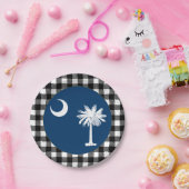 サウスカロライナプレート、バッファロー草原、カロライナ州旗 ペーパープレート (パーティー)